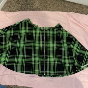 Lime green circle skirt